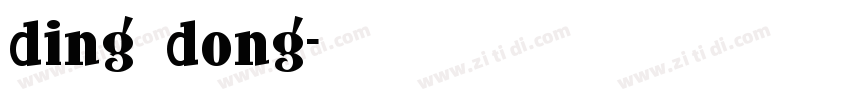 ding dong字体转换